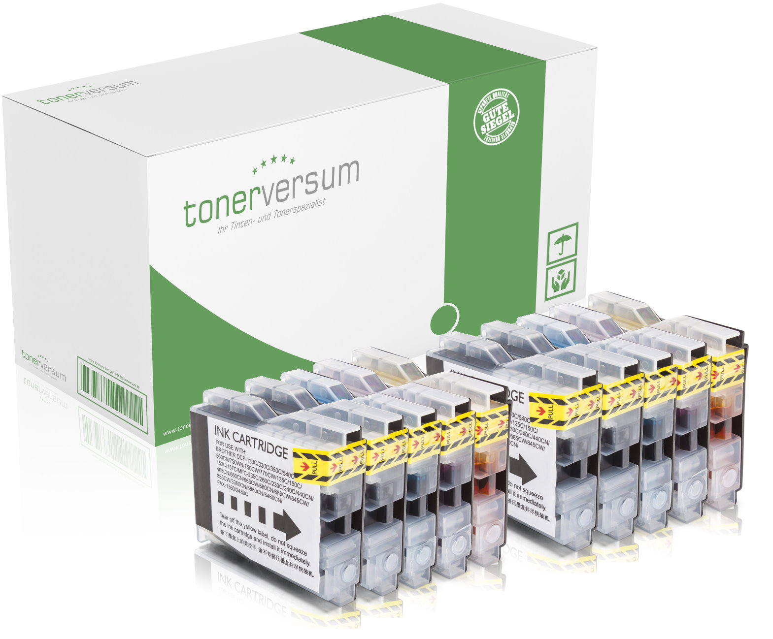 Alternativ zu Brother LC-970 Tinten Multipack CMYK (10er Set)