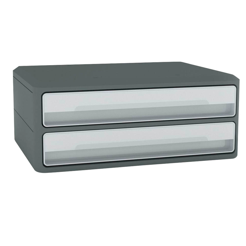 cep Schubladenbox MoovUp  lichtgrau 1090116361, DIN A4 quer mit 2 Schubladen, 1 St.