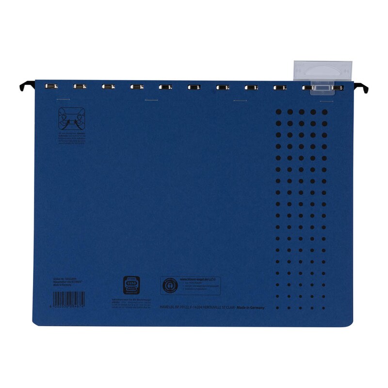 ELBA Hängehefter chic ULTIMATE Karton dunkelblau DIN A4 1x kaufmännische Heftung, 5 St.