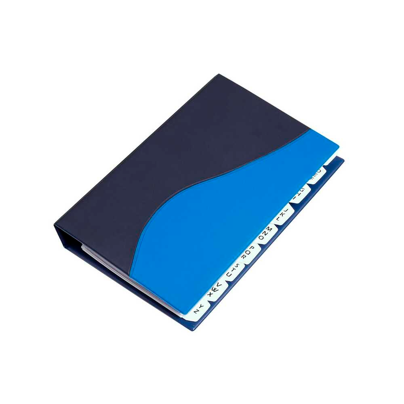 EICHNER Visitenkartenmappe schmal blau, 1 St.