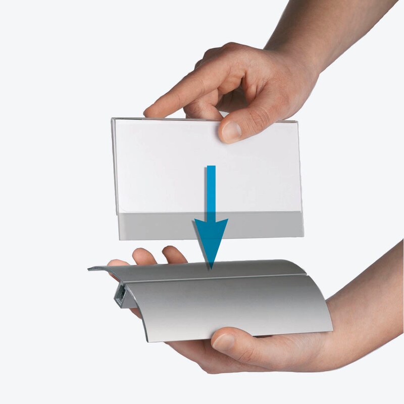 DURABLE DESK PRESENTER DE LUXE Tischaufsteller 15,0 x 6,1 cm beidseitig, 2 St.