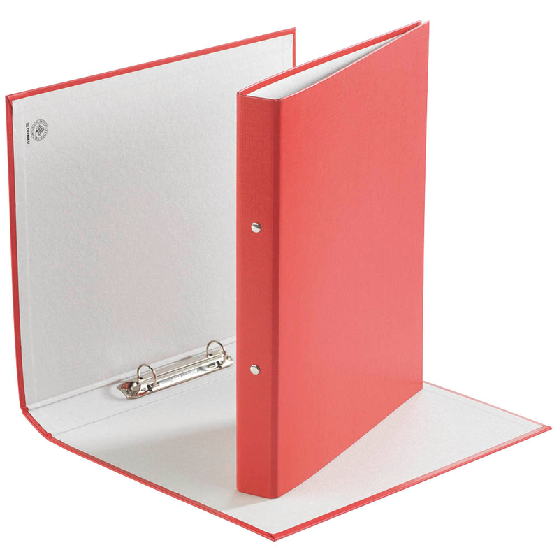 DONAU Ringbuch 2-Ringe rot 2,5 cm DIN A4, 1 St.