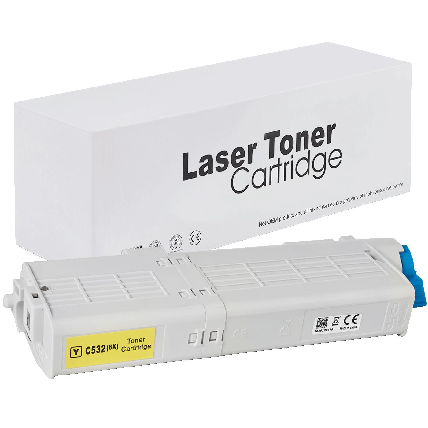 Alternativ zu OKI 46490605 / C532 Toner Yellow