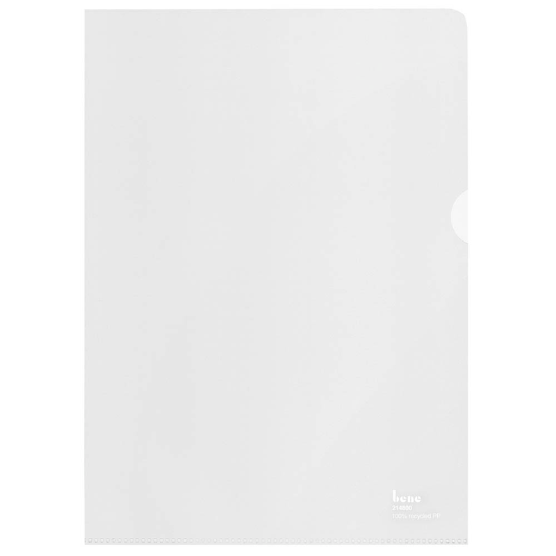 bene Sichthüllen DIN A4 transparent genarbt 0,10 mm, 100 St.