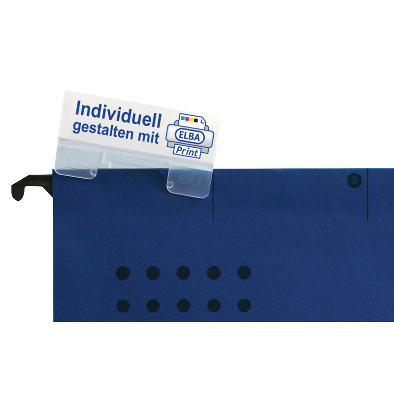 ELBA Vollsichtreiter vertic 85508 transparent, 25 St.