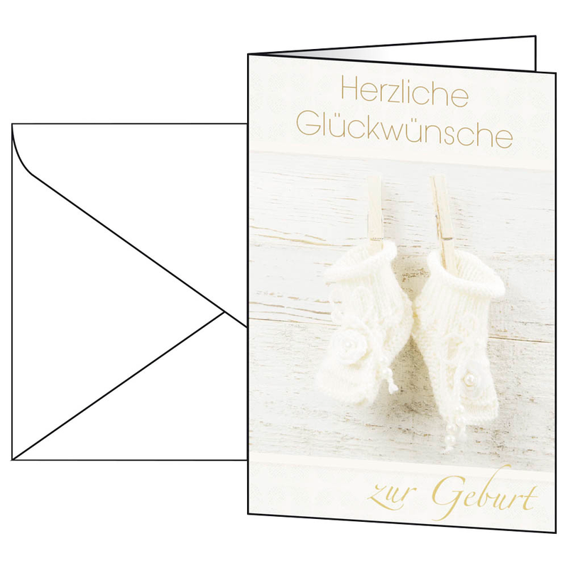 SIGEL Glückwunschkarten Baby DS040 DIN A6, 10 St.