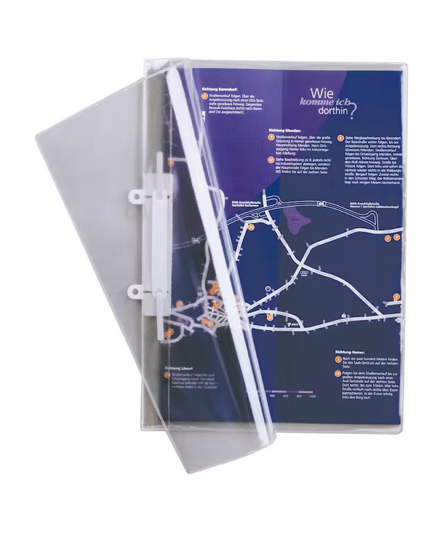 DURABLE Präsentationshefter Kunststoff transparent DIN A4, 25 St.