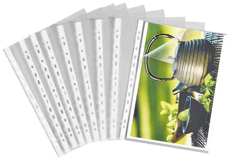 bene Prospekthüllen DIN A4 glasklar glatt 0,14 mm, 25 St.