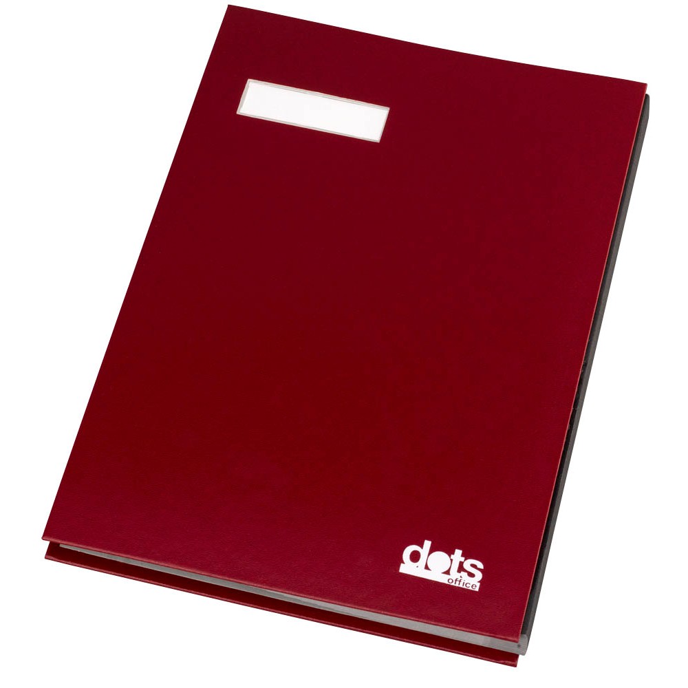 dots Unterschriftenmappe DIN A4 rot (20 Fächer)