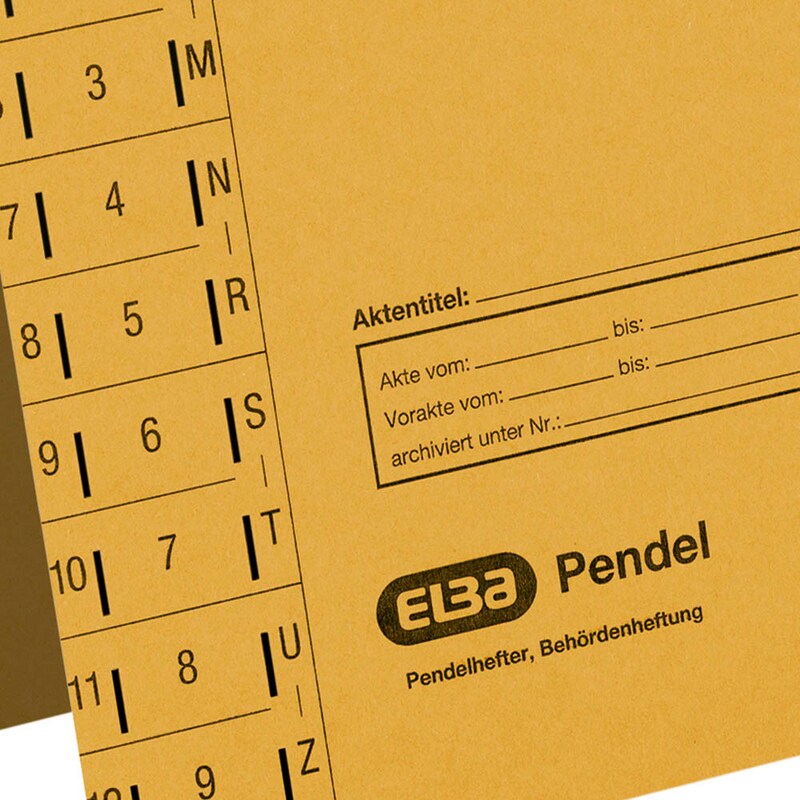 ELBA Pendelhefter Karton gelb DIN A4 1x Amtsheftung, 1 St.