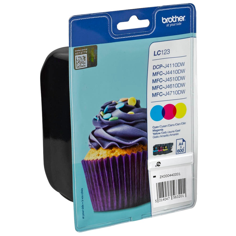 Brother LC-123RBWBPDR Tinten Multipack CMY (3er Set)