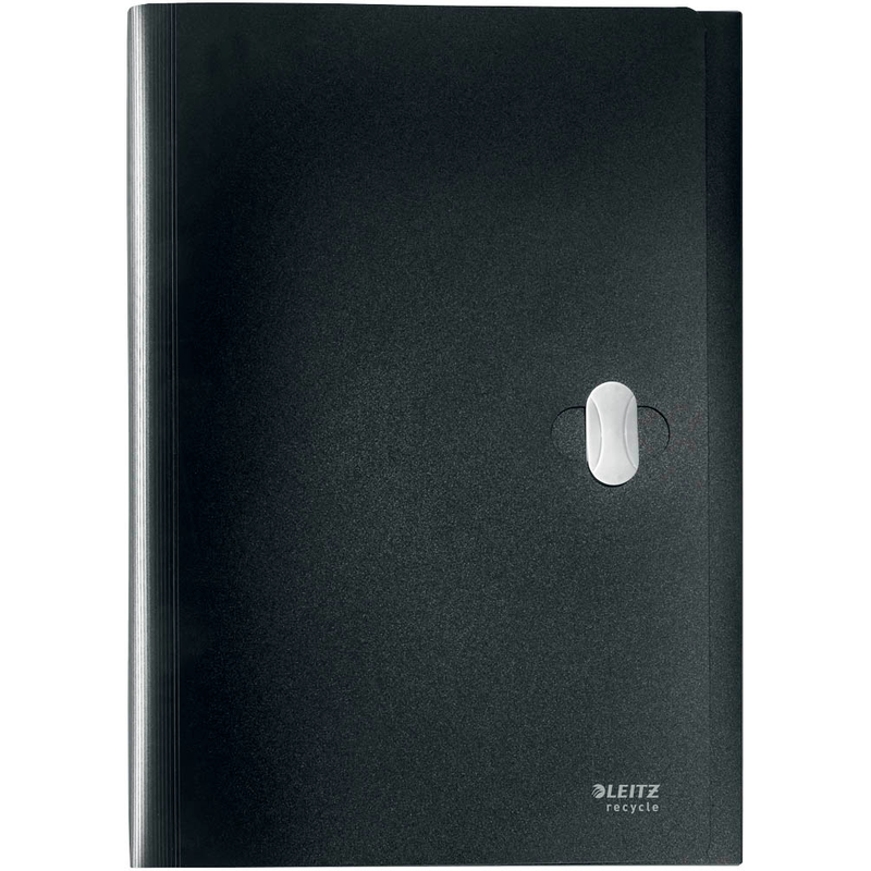 LEITZ Fächermappe recycle 4624 6 Fächer schwarz, 1 St.