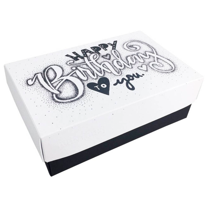 BUNTBOX Geburtstag L Geschenkboxen-Set weiß, 2 St.