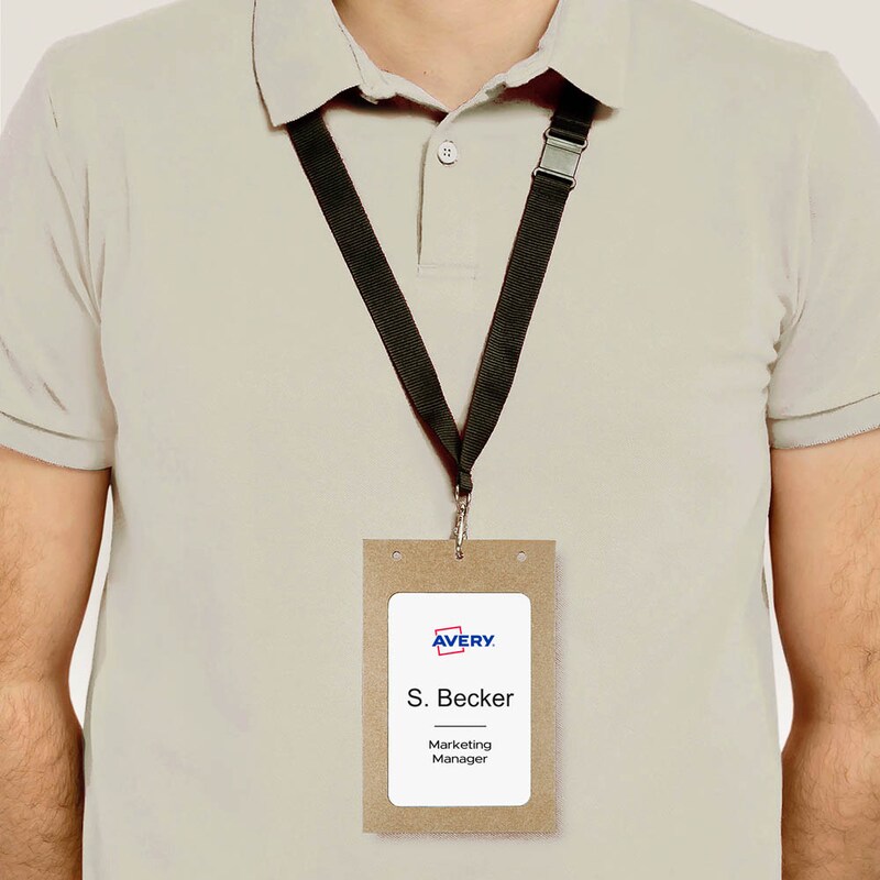 AVERY Zweckform XL Karton Namensschilder 14,8 x 10,5 cm, 13 Blatt