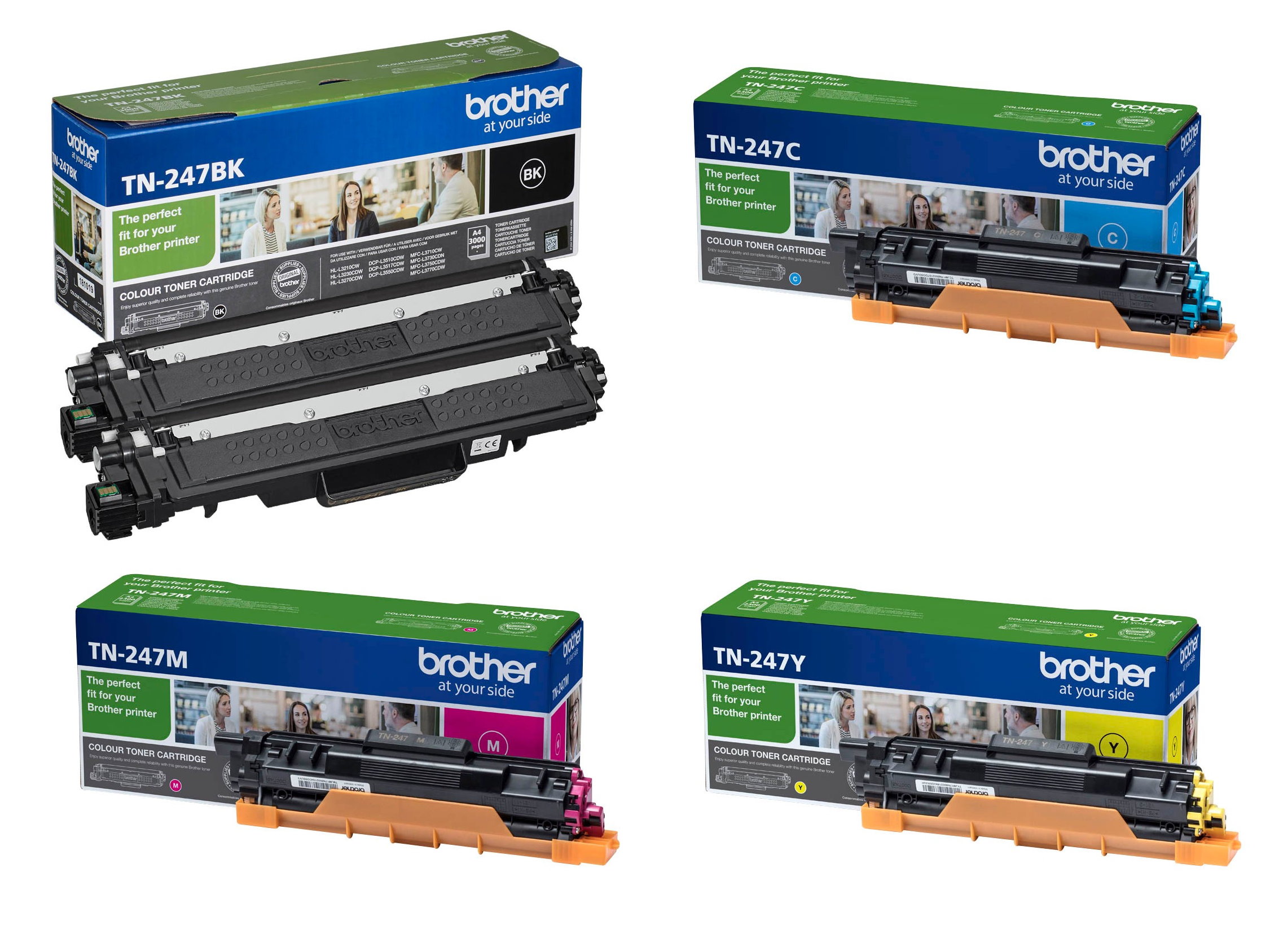 Brother TN-247 Toner Multipack CMYK (5er Set)