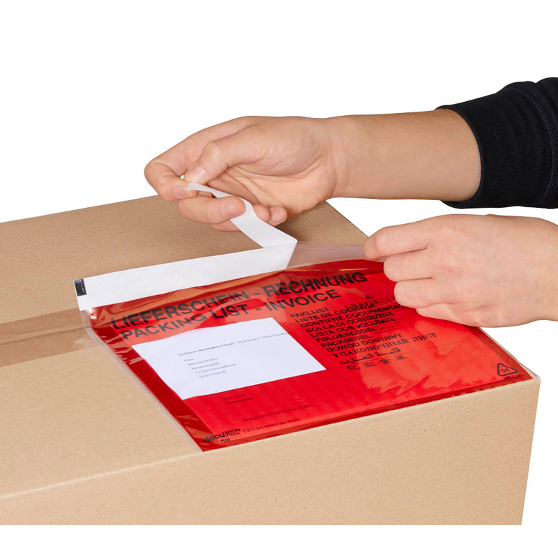 docuFIX® CLASSIC Lieferscheintaschen plus Kunststoff DIN C5 250 St.