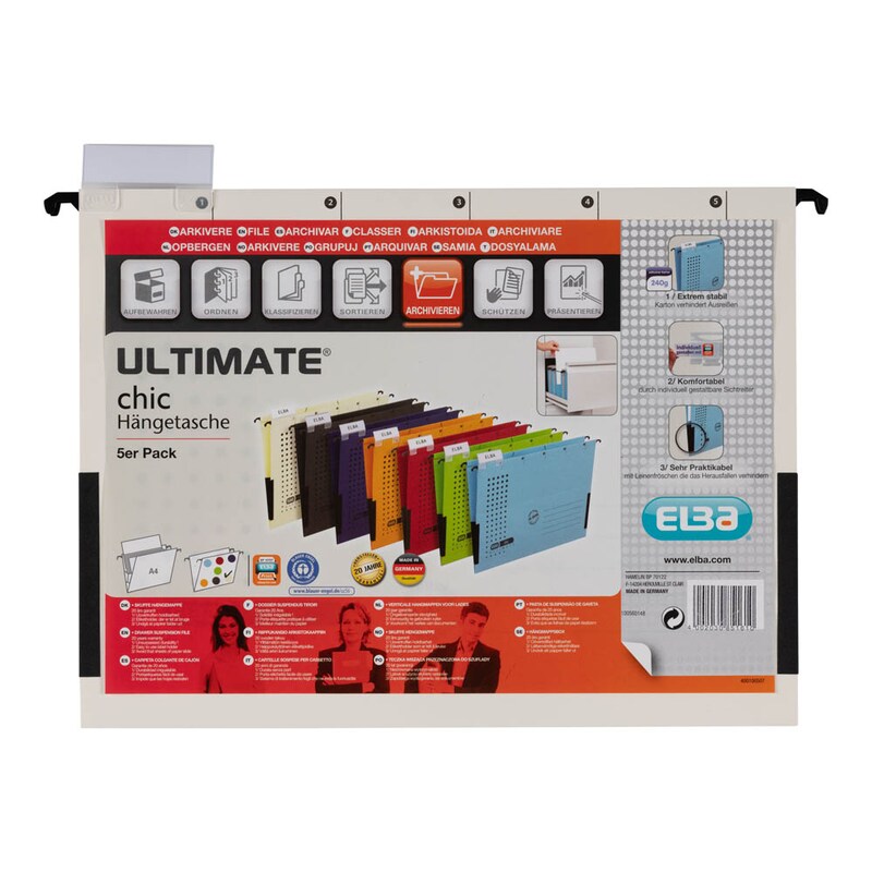 ELBA Hängetaschen chic ULTIMATE chamois, 5 St.