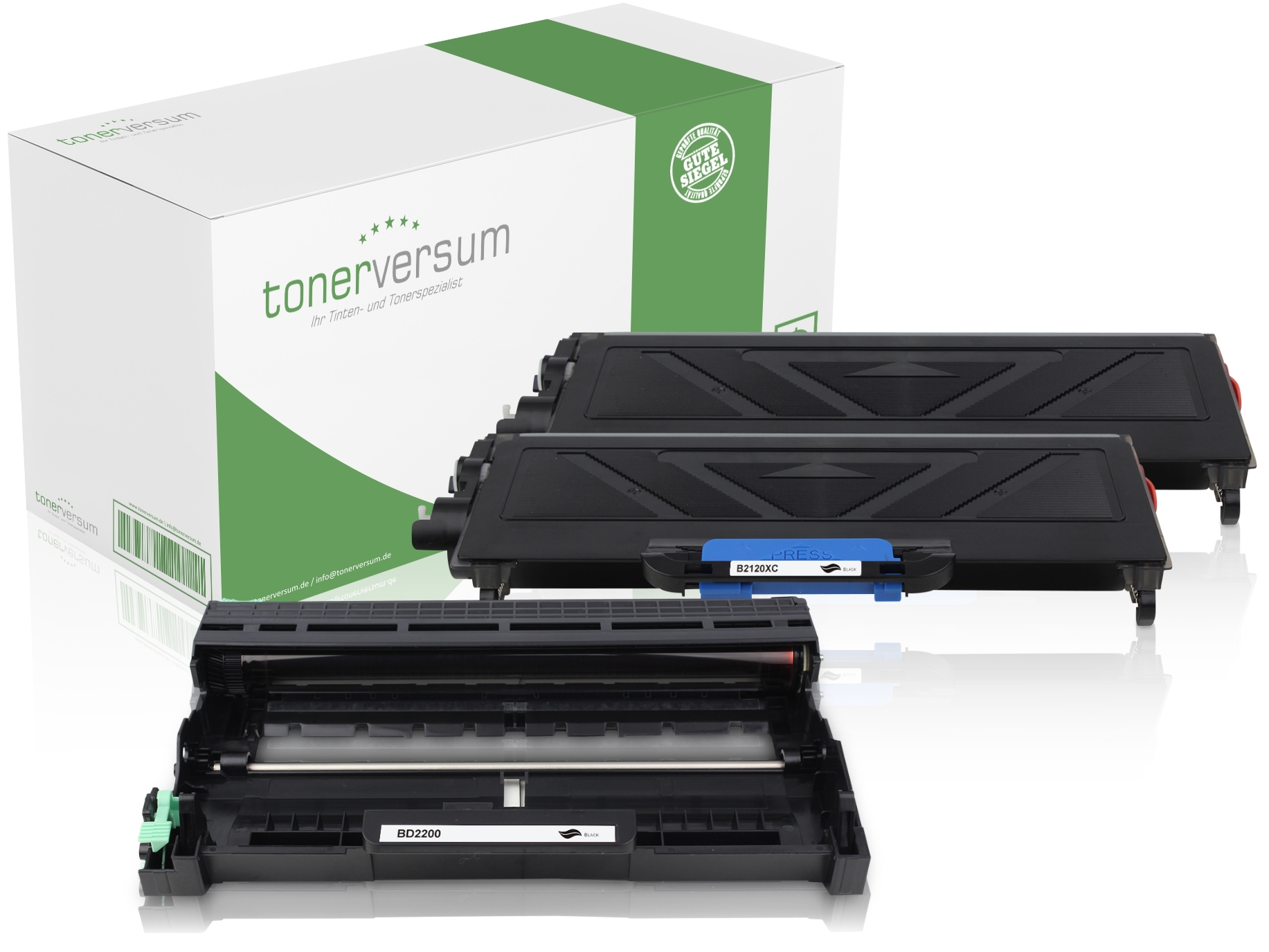 Alternativ zu Brother TN-2010 XXL / DR-2200 Spar-Set (2x Toner / 1x Trommel)