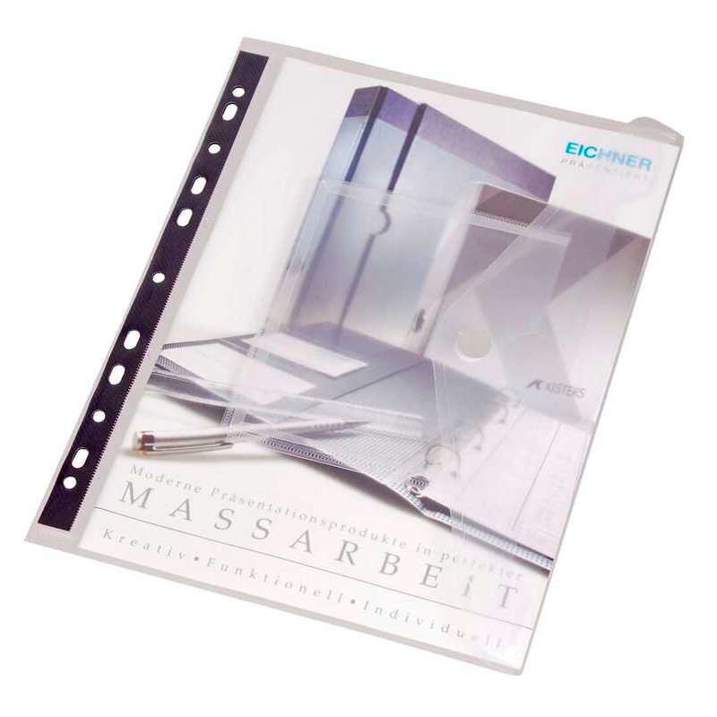 EICHNER Dokumententaschen CD DIN A4 transparent glatt, 5 St.