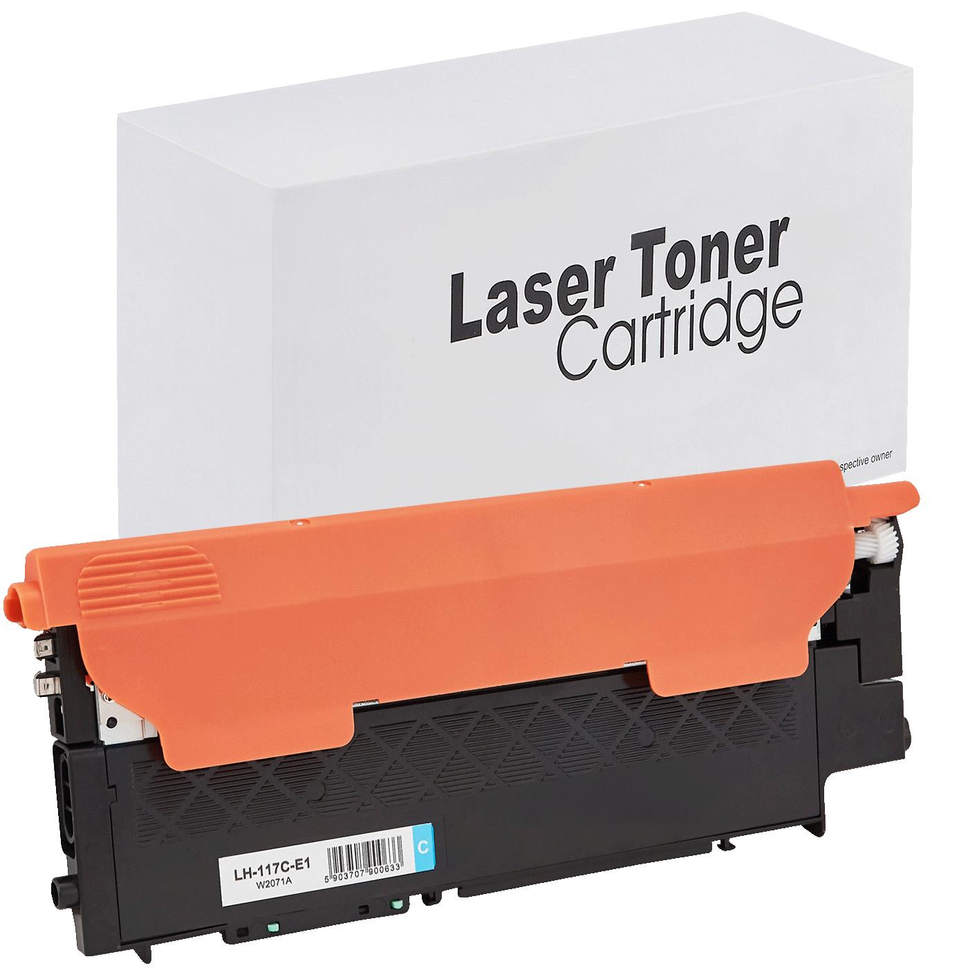 Alternativ zu HP W2071A / 117A Toner Cyan (mit Chip)