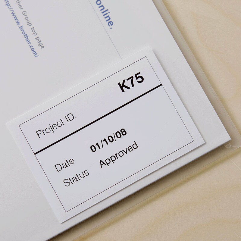 Brother Endlosetikett für Etikettendrucker DK22212 weiß, 62,0 mm, 1 x 1 Etiketten