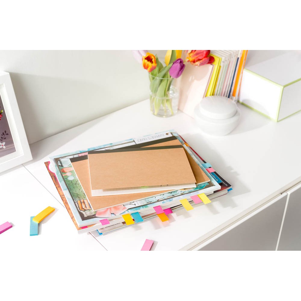 Post-it Page Marker Neon (schmal, 15 x 50 mm) 9 x 100 Blatt