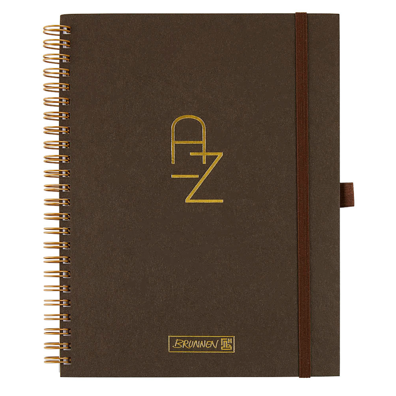 BRUNNEN Adressbuch Wire braun, 1 St.