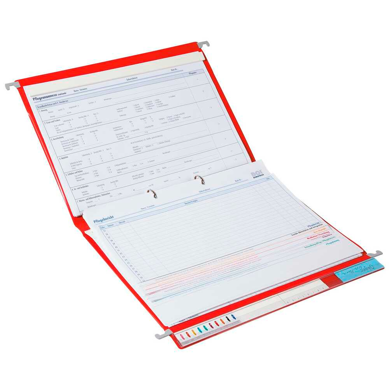 BOI Ringbücher 2-Ringe rot DIN A4, 10 St.