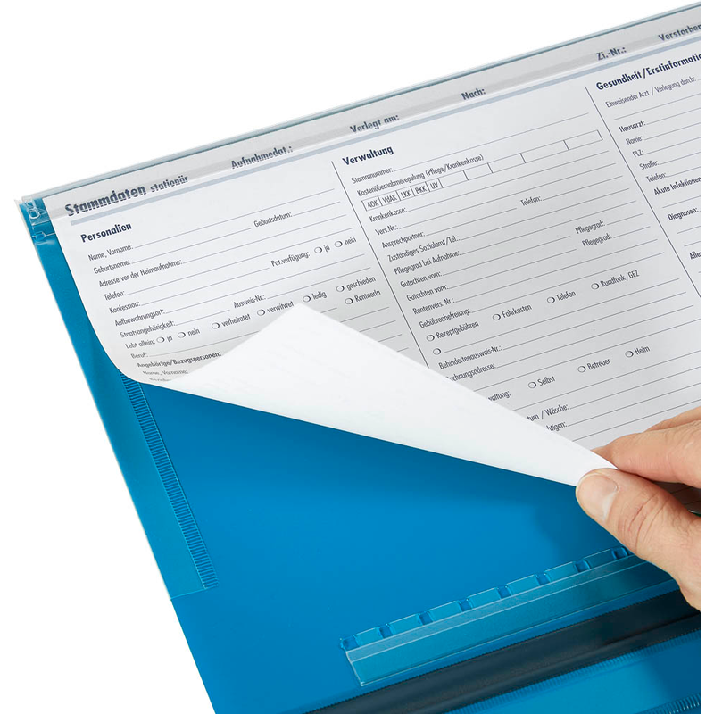 BOI Planettentasche Stan 1 Kunststoff blau DIN A4 1x Lang-Außenheftung (Sondermaß von 27,5 cm), 1 St.