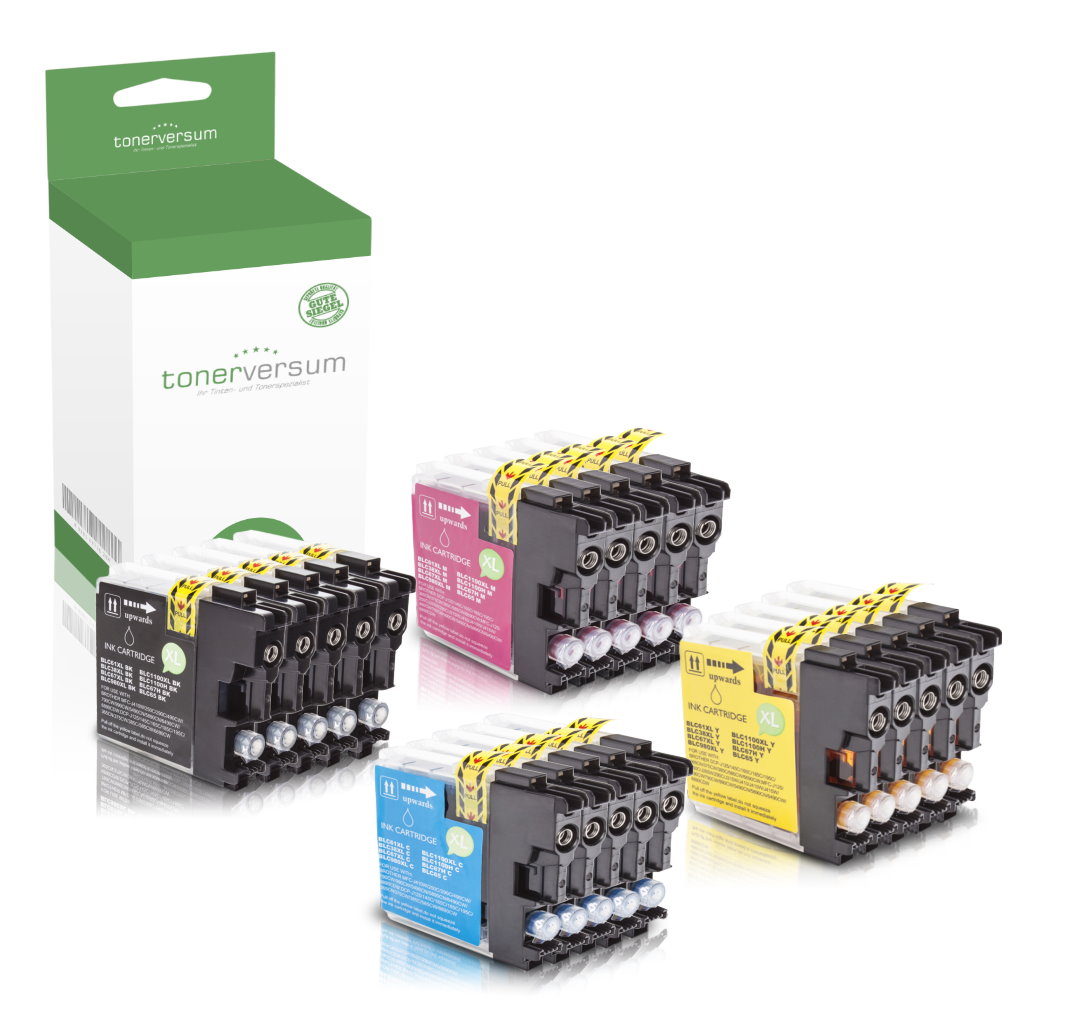 Alternativ zu Brother LC-1100 Tinten Multipack CMYK (20er Set)