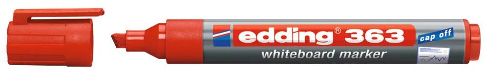 Edding 363 Whiteboardmarker Schwarz, Blau, Grün, Rot Keilspitze 1,0-5,0 mm (4er Set)