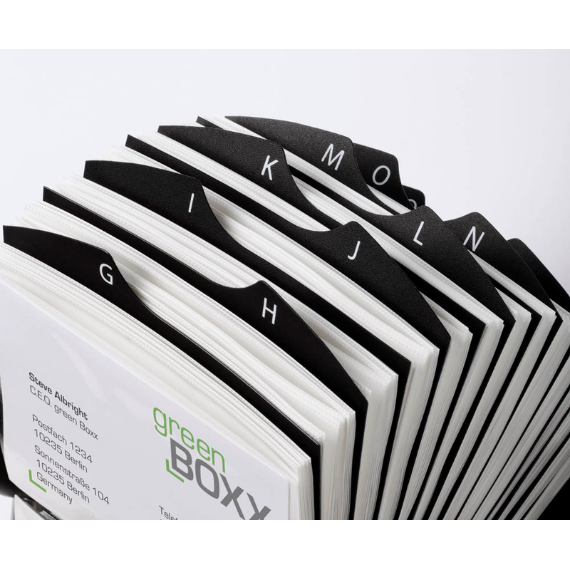 DURABLE Visitenkarten-Rollkartei Visifix schwarz, für 560 Visitenkarten