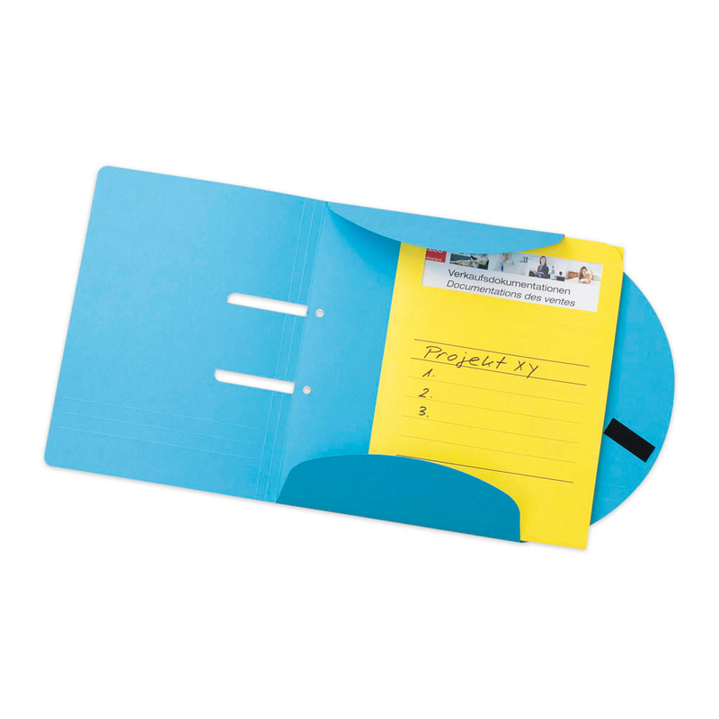 ELCO Ösenhefter Ordo Collecto Karton farbsortiert DIN A4 überbreit, 10 St.