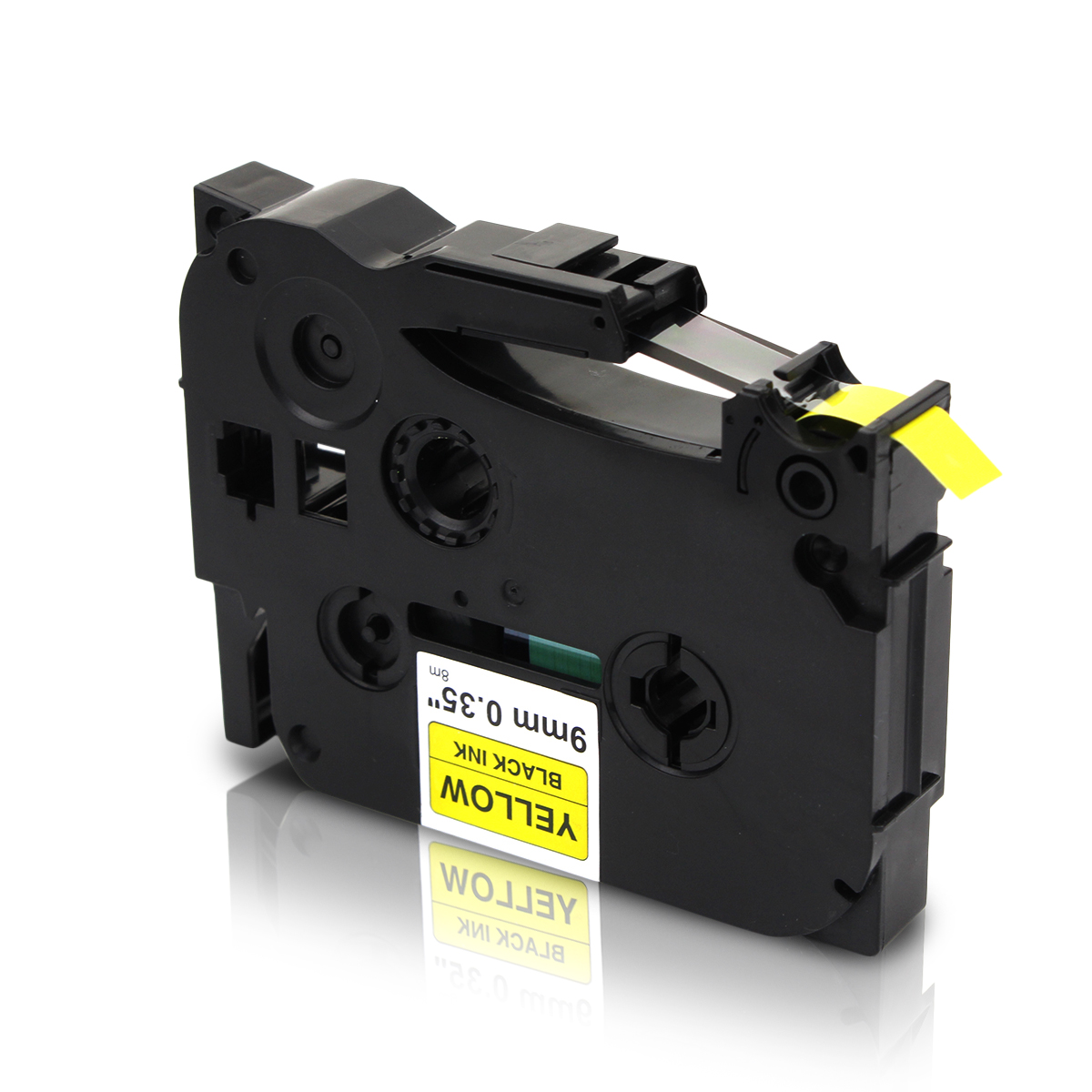 Alternativ zu Brother TZe-621 P-Touch Schriftband 9mm schwarz/gelb