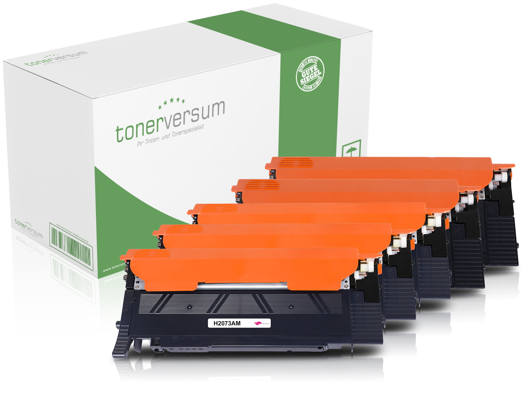 Alternativ zu HP W2070A W2071A W2072A W2073A / 117A Toner Multipack CMYK (5er Set) (mit Chip)