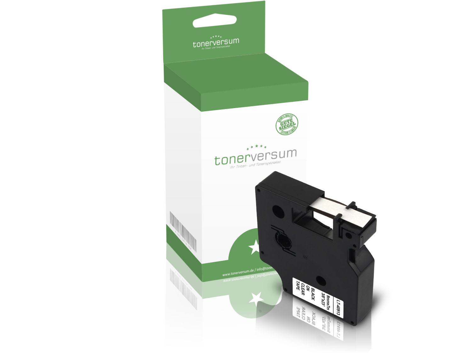 Alternativ zu Dymo D1 40913 / S0720680 Schriftband 9mm Schwarz auf Weiß