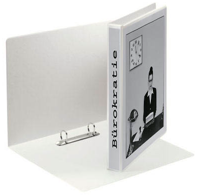 Esselte Präsentationsringbücher 2-Ringe weiß 6,2 cm DIN A4, 10 St.