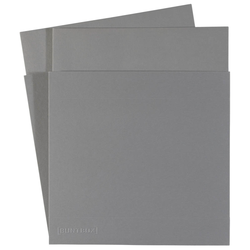 BUNTBOX L Geschenkboxen 3,6 l grau 26,6 x 17,2 x 7,8 cm, 2 St.