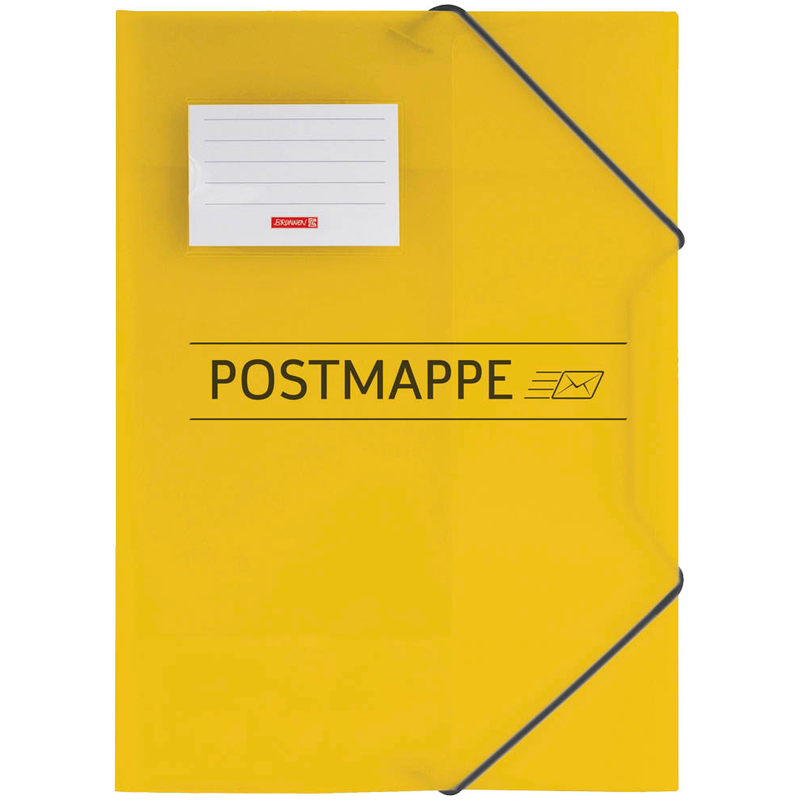 BRUNNEN Eckspanner Postmappe DIN A4 gelb, 1 St.