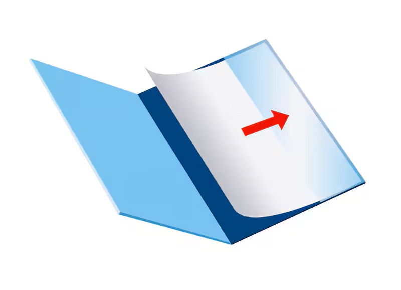 DURABLE Personalhefter Kunststoff blau DIN A4 5x kaufmännische Heftung, 5 St.