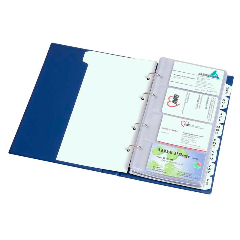 EICHNER Visitenkartenmappe schmal blau, 1 St.