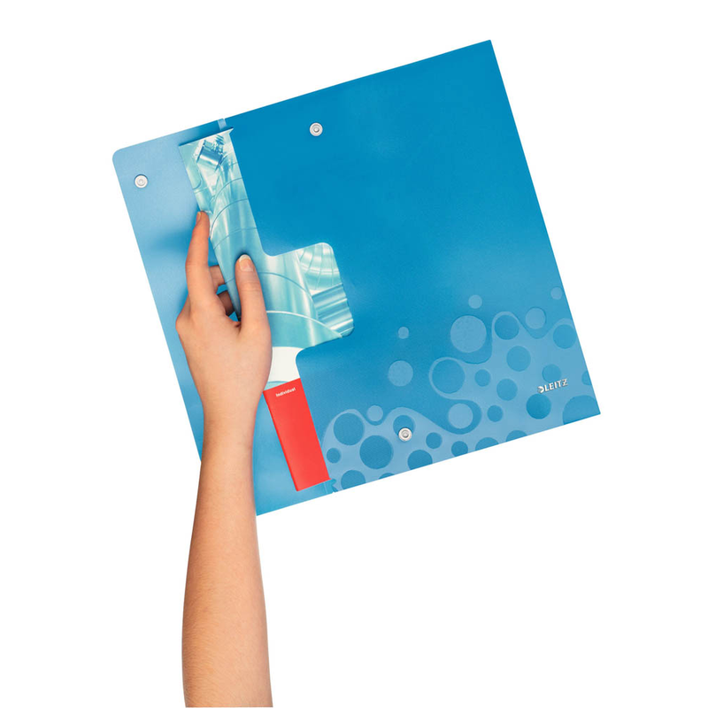 LEITZ Dokumententaschen DIN A4 farbsortiert genarbt 0,20 mm, 6 St.