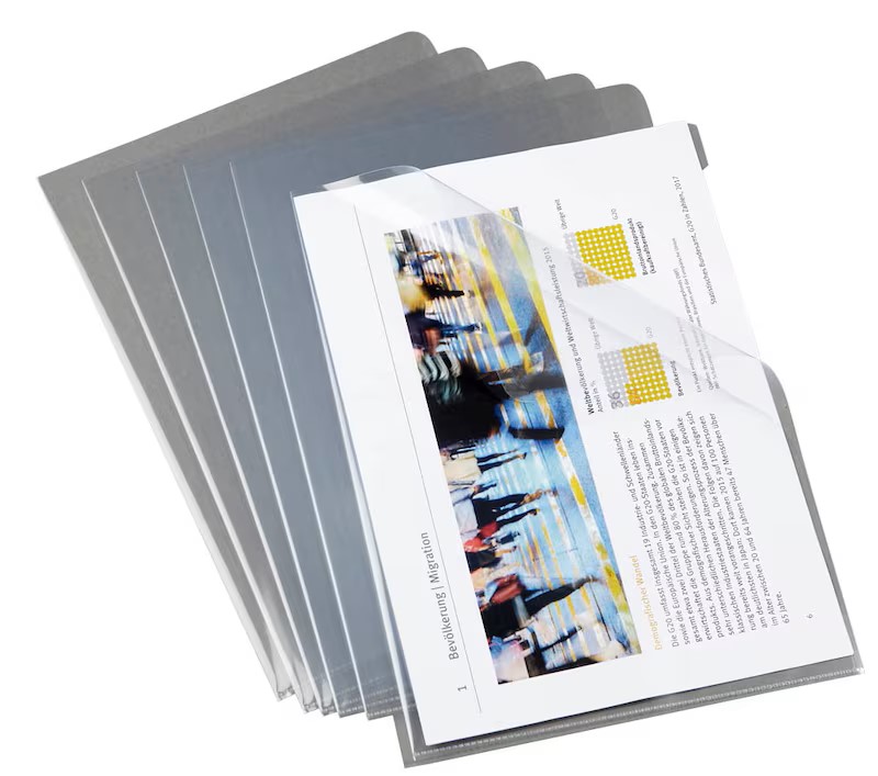 DURABLE Sichthüllen DIN A4 glasklar glatt 0,15 mm, 100 St.