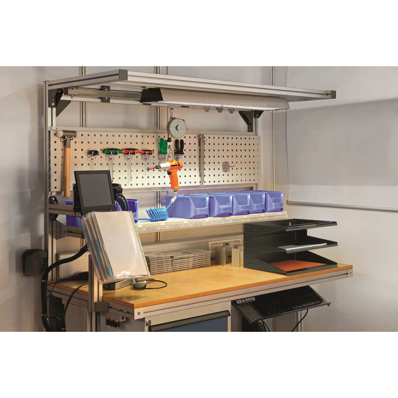 DURABLE Sortierstation schwarz mit 3 Fächern