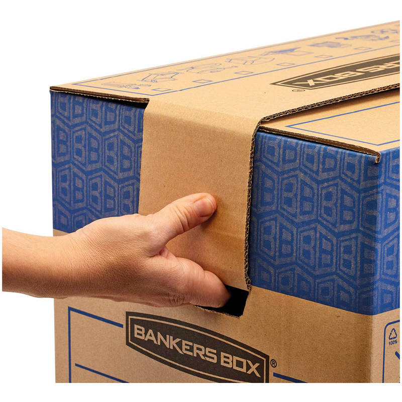 Bankers Box Umzugskartons SmoothMove FastFold 63,2 x 48,0 x 46,3 cm, 5 St.