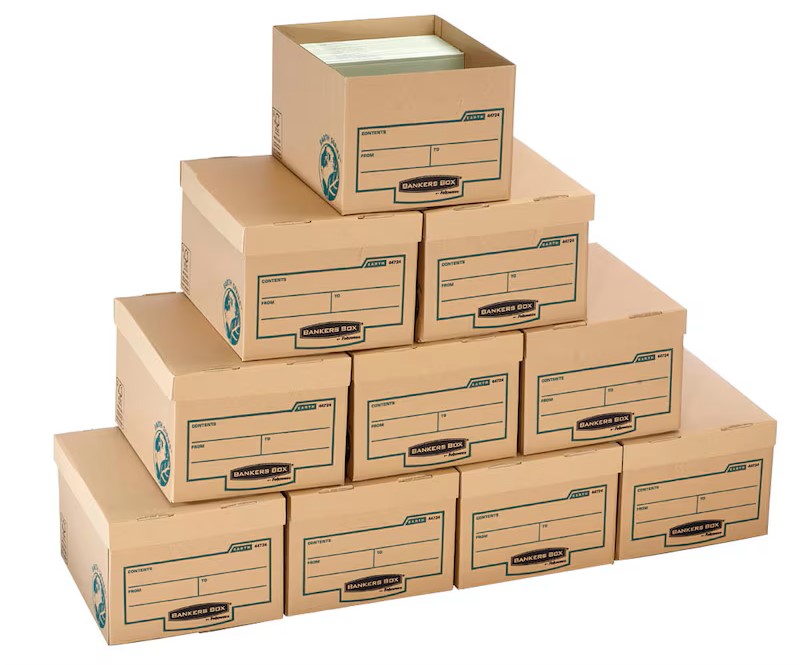 Bankers Box Archivboxen Bankers Box® Earth Series Budget Box braun 32,6 x 39,6 x 25,7 cm, 10 St.