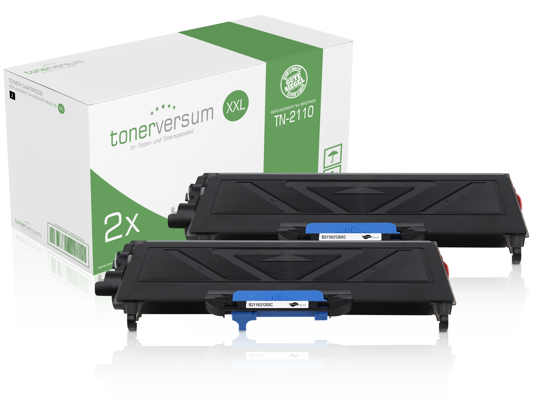 Alternativ zu Brother TN-2110 Toner Black XXL (2er Pack)