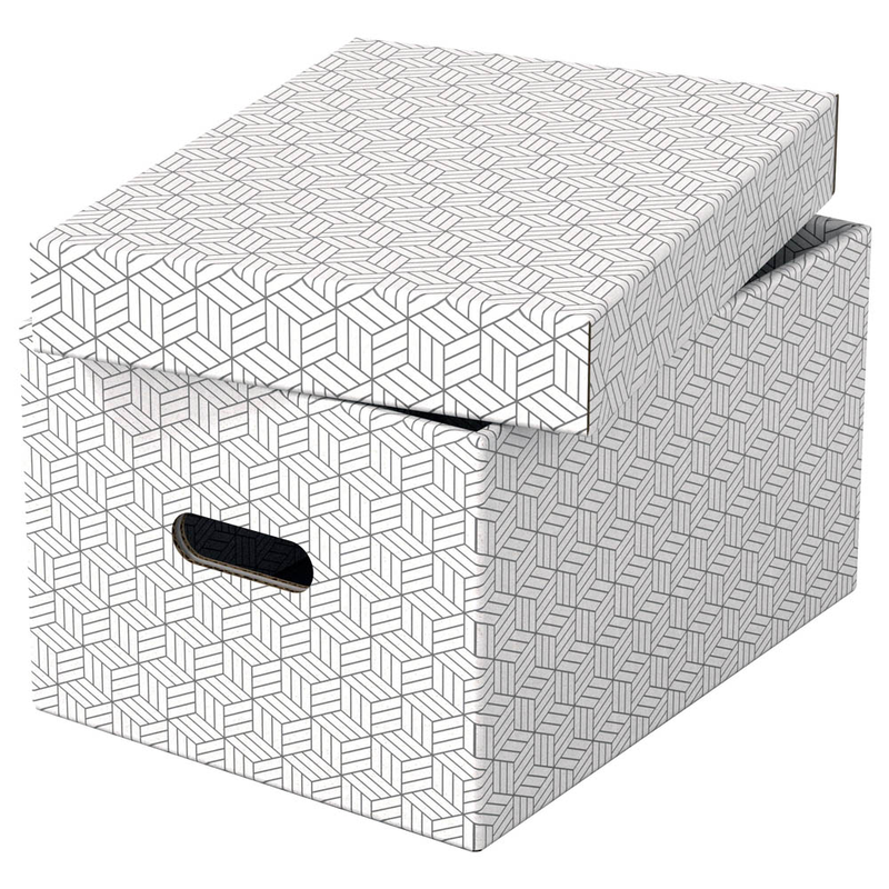 Esselte Home Aufbewahrungsboxen 17,5 l weiß 26,5 x 36,5 x 20,5 cm, 3 St.