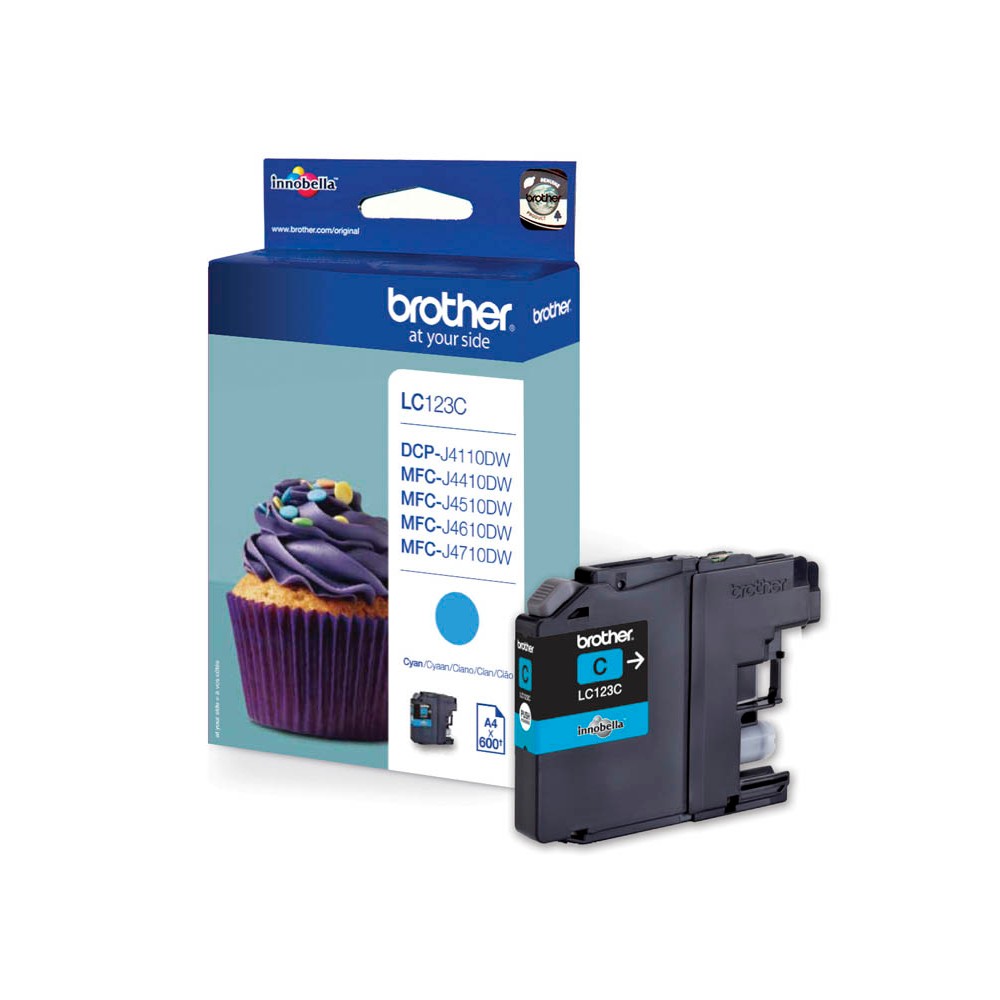 Brother LC-123C Tinte Cyan