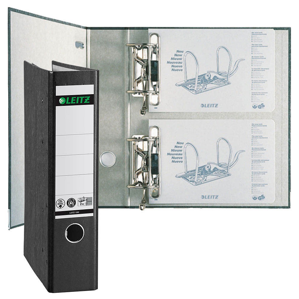 Leitz 1092 Doppelordner DIN A5 quer schwarz (7,5 cm)